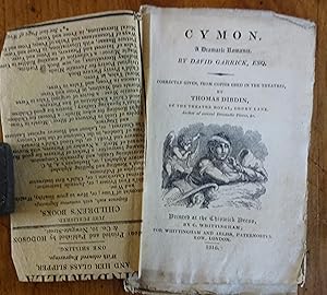 Cymon: a dramatic romance. By David Garrick, Esq. Correctly given, from copies used in the theatr...