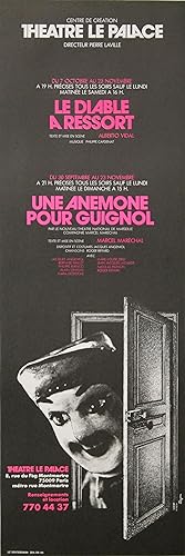 "UNE ANÉMONE POUR GUIGNOL" Affiche originale entoilée (Réal. Marcel MARÉCHAL) 1975