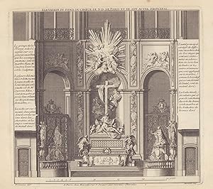 Elevation du Fond du Choeur de N.D. de Paris, Elevation du costé droit du Choeur; Elevation deu C...