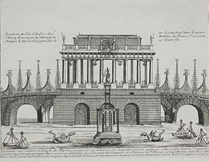 Elevation du Feu d'Artifice elevé d'Henry IV. au Sujet du Mariage de Philippe II. Infant d'Espagn...