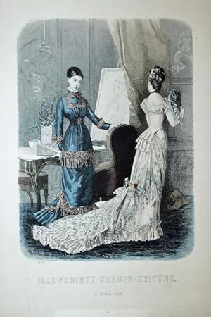 Illustrirte Frauen-Zeitung. 15. April 1878. - [Modestich]. -