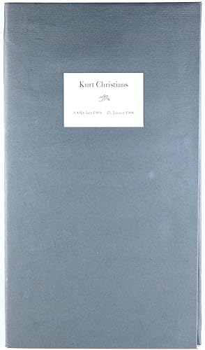 Bild des Verkufers fr Ein Brief an Kurt Christians. - zum Verkauf von Antiquariat Tautenhahn