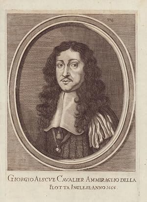 Gioirgio Aiscue Cavalier Ammiraglio della Flotta Inglese Anno 1666.