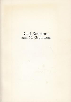 Festschrift für Carl Seemann zum 70. Geburtstag. -