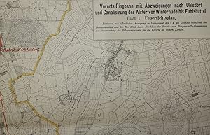 Vororts-Ringbahn mit Abzweigungen nach Ohlsdorf und Canalisirung der Alster von Winterhude bis Fu...