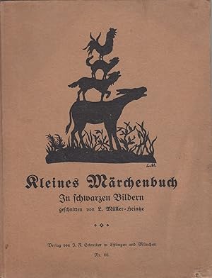 Kleines Märchenbuch in schwarze Bilder geschnitten. -