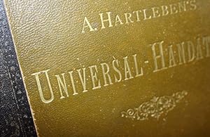A. Hartleben's Universal-Handatlas. 93 Hauptkarten und 112 Nebenkarten auf 126 Kartenseiten zur m...