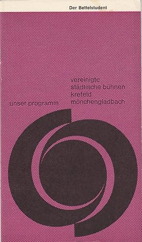 Bild des Verkufers fr Programmheft Carl Millcker DER BETTELSTUDENT 6. Oktober 1966 Spielzeit 1966 / 67 Heft 5 zum Verkauf von Programmhefte24 Schauspiel und Musiktheater der letzten 150 Jahre