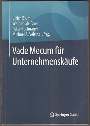 Seller image for Vade mecum fr Unternehmenskufe. for sale by Antiquariat Neue Kritik