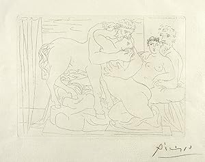 Bild des Verkufers fr Picasso, Pablo. Le Repos du Sculpteur devant un Centaure et une Femme zum Verkauf von GALERIE HIMMEL