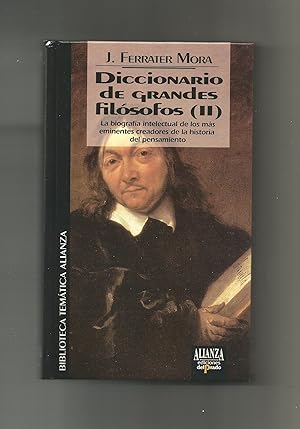 Imagen del vendedor de Diccionario de grandes filósofos (II). a la venta por Librería El Cárabo