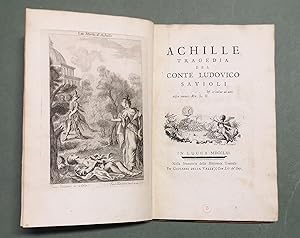 Imagen del vendedor de Achille, tragedia del conte L.S. a la venta por Libreria Antiquaria Pregliasco