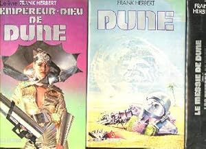 Bild des Verkufers fr Lot de 3 volumes: Dune; L'empereur Dieu de Dune; Le messie de une suivi de Les enfants de Dune zum Verkauf von Le-Livre