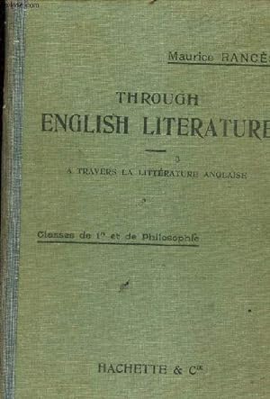 Seller image for Through english litterature. classes de 1re et de philosophie for sale by Le-Livre