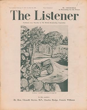 The Listener. Vol. XLI No.1047