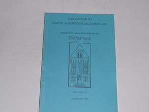 Seller image for Germanistik. Fascicule IV. for sale by Der-Philo-soph