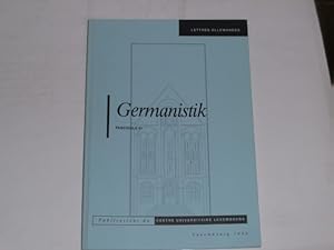 Seller image for Germanistik. Fascicule VI. for sale by Der-Philo-soph