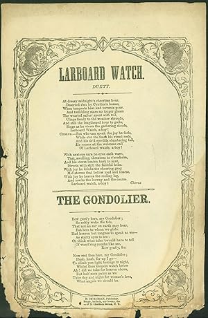 Larboard Watch, Duett. with, The Gondolier (broadside songsheet)