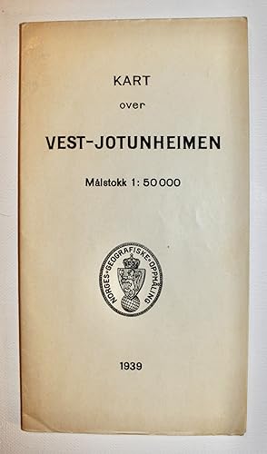 Image du vendeur pour Kart over Vest - Jotunheimen (= Map of West Jotunheim) mis en vente par Dendera