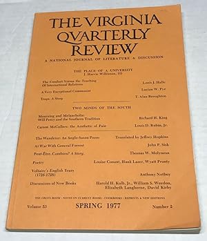 The Virginia Quarterly Review: A National Journal of Literature & Discussion, Volume 53, Number 2...