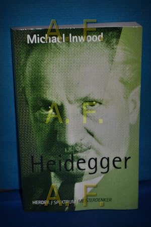 Bild des Verkufers fr Heidegger. Michael Inwood. Aus dem Engl. von David Bernfeld zum Verkauf von Antiquarische Fundgrube e.U.