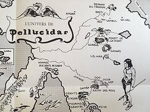 Bild des Verkufers fr Carte pour "Au coeur de la terre - Pellucidar " * zum Verkauf von OH 7e CIEL