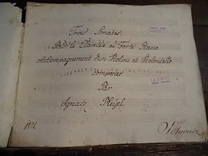 Pleyel Ignaz Joseph, Ignatius. Handschriftliches Notenwerk - Klaviertrio für das Klavier, die Vio...