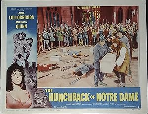 Imagen del vendedor de The Hunchback of Notre Dame Lobby Card #6 1957 Gina Lollobrigida, Anthony Quinn a la venta por AcornBooksNH