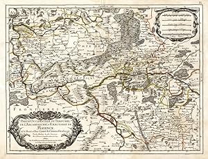 Antique Map-GERMANY-MAINZ-HESSE-KASSEL-Sanson-1674