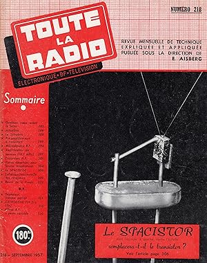 Toute la radio - électronique, BF, télévision - N°218