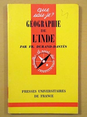 Bild des Verkufers fr geographie de l'inde zum Verkauf von secretdulivre