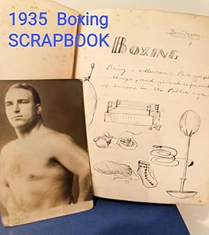 Image du vendeur pour BOXING (vol I) : Being a collection of Photographs, cuttings, and general information of boxers in the Public eye. (THE FIRST OF TWO SCRAPBOOKS COMPILED IN 1935, AND DEVOTED ENTIRELY TO BOXING, BOTH AMATEUR AND PROFESSIONAL) mis en vente par FARRAGO
