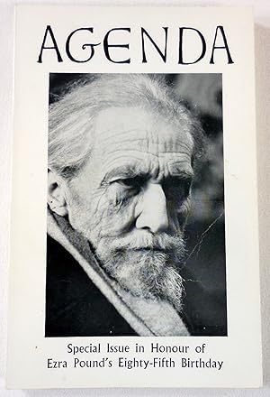 Bild des Verkufers fr Agenda: Special Issue in Honor of Ezra Pound's Eighty-Fifth Birthday. Vol. 8, Nos. 3-4. Autumn-Winter 1970 zum Verkauf von Resource Books, LLC