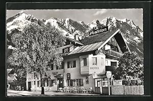 Ansichtskarte Garmisch-Partenkirchen, Hotel-Gasthof Postillon