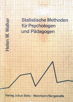 Imagen del vendedor de Statistische Methoden fr Psychologen und Pdagogen: Eine Einfhrung. a la venta por books4less (Versandantiquariat Petra Gros GmbH & Co. KG)