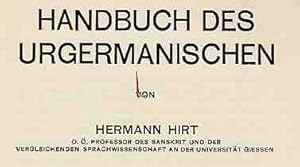 (3 BÄNDE) Handbuch des Urgermanischen. I Indogermanische Bibliothek .