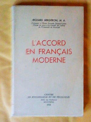 L'accord en français moderne