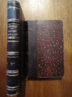 Histoire romaine République 1883 - MICHELET Jules - Complet 2 tomes en 2 volumes Reliure 19e
