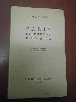 Paris et poèmes divers. - Edition originale après 40 sur Vergé