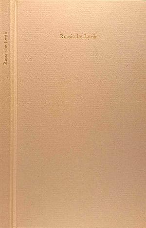 Bild des Verkufers fr Russische Lyrik : Von Puschkin bis Block. Werner von Matthey / Sammlung Klosterberg : N.F. zum Verkauf von Logo Books Buch-Antiquariat