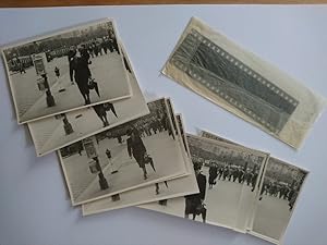 6 Negative auf Streifen + 12 Fotos (je 2 Abzüge) - 1943 - Fotos eines Straßenfotografen Mariahilf...