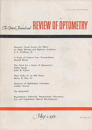 The Optical Journal and Review of Optometry May 1, 1961 Vol. XCVIII, No. 9