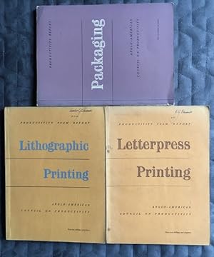 Letterpress Printing; Lithographic Printing; Packaging. (3 Productivity Reports)