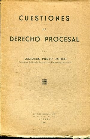 CUESTIONES DE DERECHO PROCESAL.