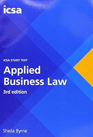 Bild des Verkufers fr Applied Business Law 3e zum Verkauf von WeBuyBooks