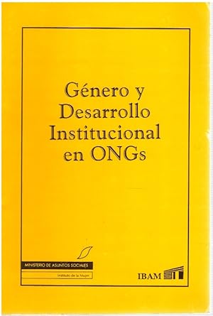 Imagen del vendedor de GENERO Y DESARROLLO INSTITUCIONAL a la venta por Librera Dilogo