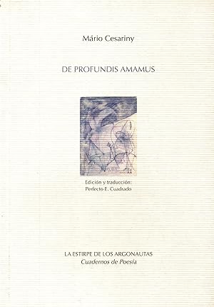Seller image for De Profundis Amamus.Bilingue for sale by JP Livres