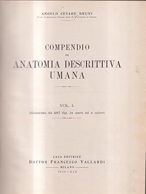 Compendio di anatomia descrittiva umana vol.1