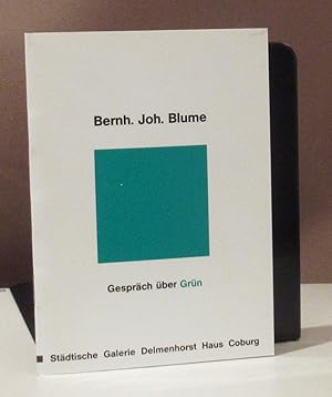 Bild des Verkufers fr Gesprch ber Grn. Bernhard Johannes Blume im Gesprch anllich der Vernissage zur Ausstellung "natrlich" in der Stdtischen Galerie Delmenhorst am 18. Januar 1991. zum Verkauf von Dieter Eckert