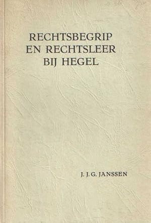 Rechtsbegrip en rechtsleer bij Hegel